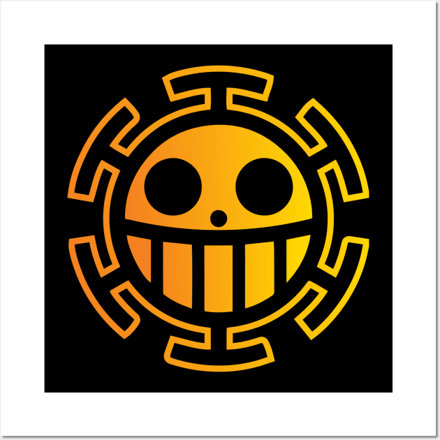 Trafalgar Law Pirates Logo Wall Art by AnimeTee